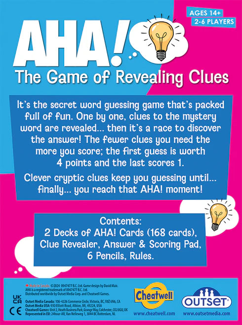 Aha! The Game of Revealing Clues
