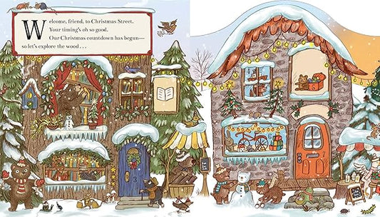 Brown Bear Wood: Christmas is Coming to Town!: A Fold-Out Christmas Village and Advent Calendar!