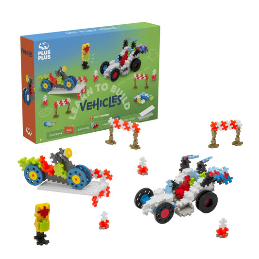 Plus Plus - GO! LEARN TO BUILD - VEHICLES - 500pcs