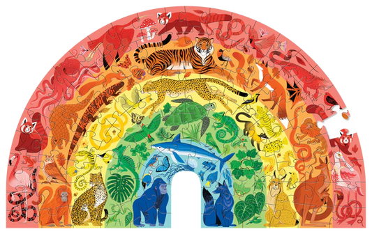100 PC Puzzle: Rainbow Animals