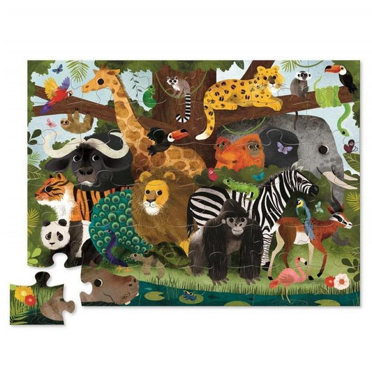 36-pc Puzzle - Jungle Friends
