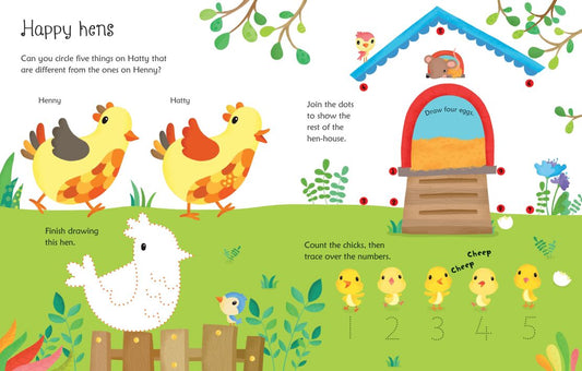 Wipe-Clean Farm Activities