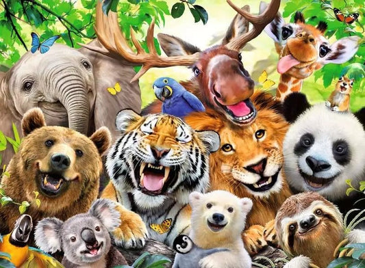 Wild animal selfie - 300 pcs