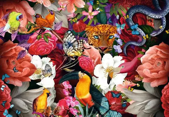 Puzzle Moments: Tropical Flowers - 300 pcs