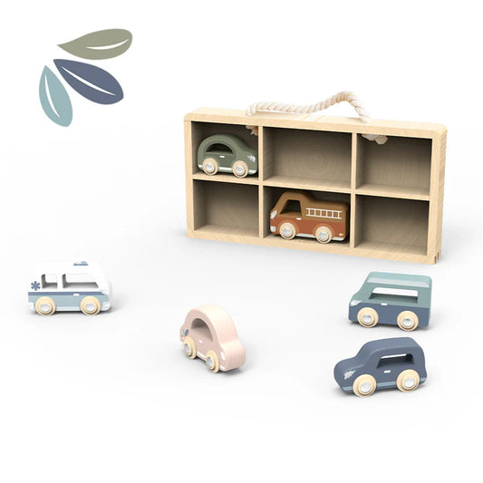 Speedy Monkey - Car Display case w/ 6 vehicles