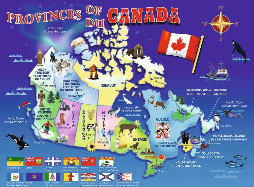 Ravensburger Map of Canada - 100 pcs