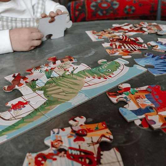 48-Piece Puzzle - Day at the Dinosaur Museum