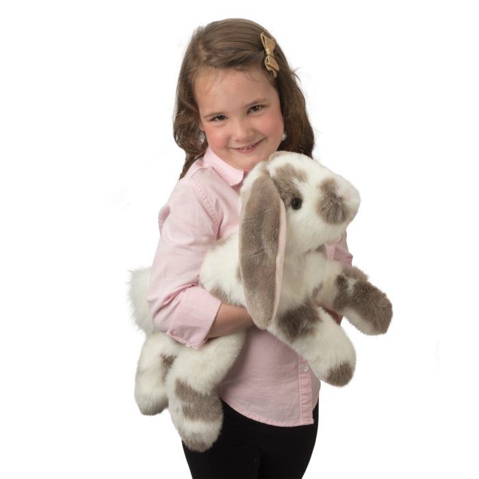 Douglas Toys - Ramsey DLux Gray Spotted Bunny
