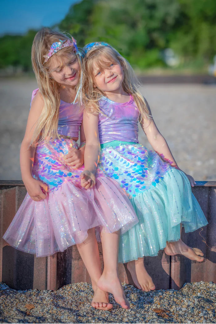 Great Pretenders - Bling Bling Mermaid Skirt & Hairclip Set