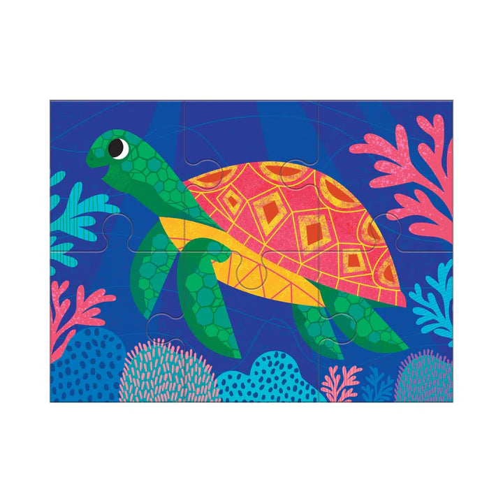 Ocean Friends 4-in-a-Box Puzzle Set