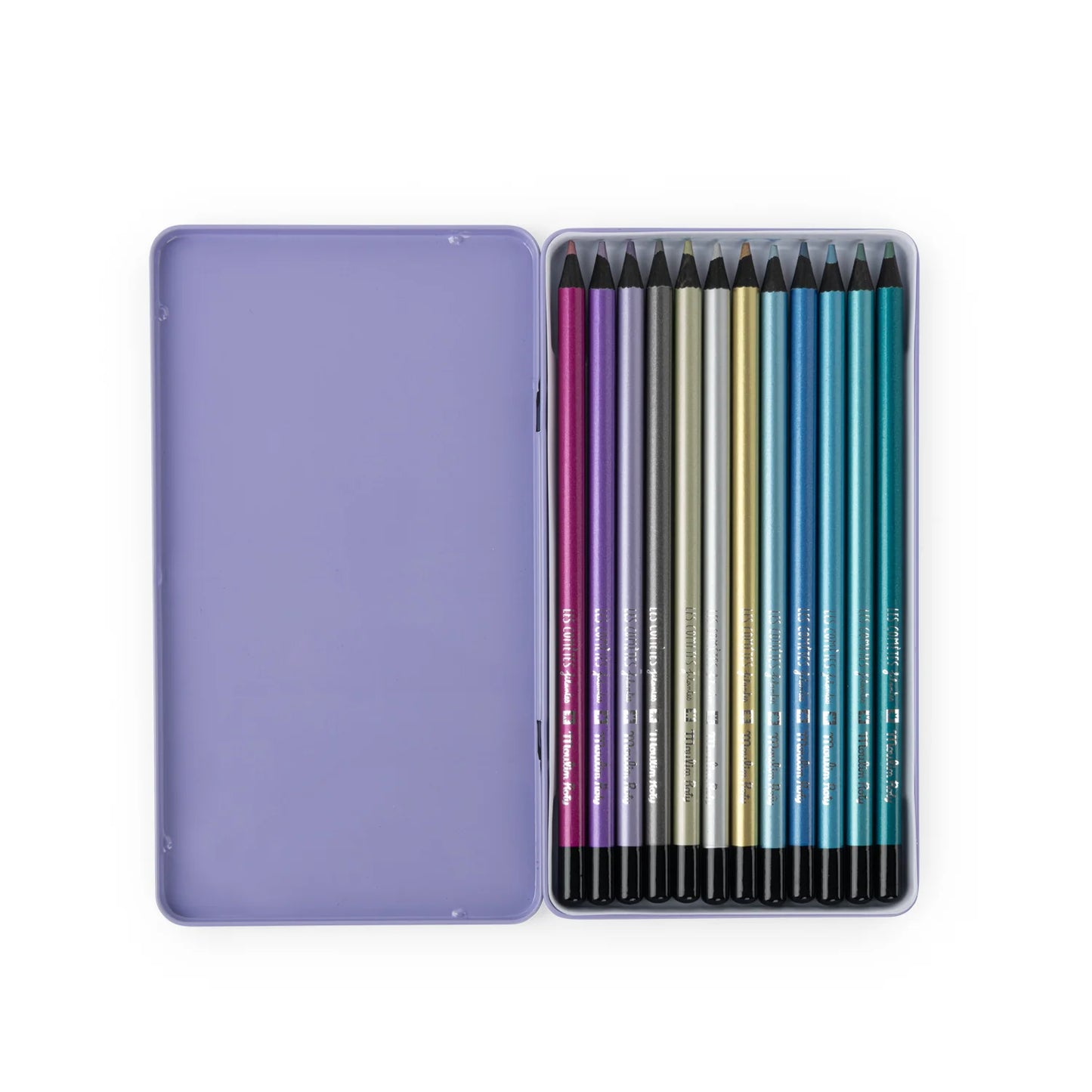 Les Cometes Filantes - 12 Metallic Colouring Pencils