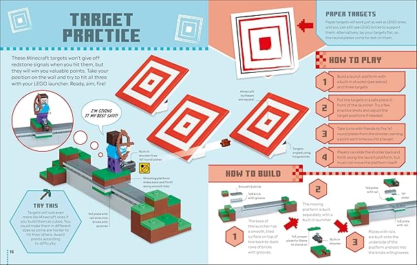 LEGO Minecraft Games Book: 50 Fun Ideas to Inspire Play with Your LEGO Collection!