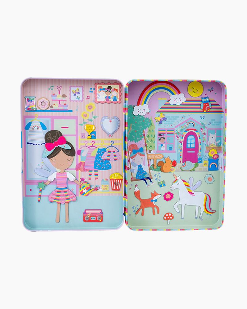 Rainbow Fairy Magnetic Playtime Tin
