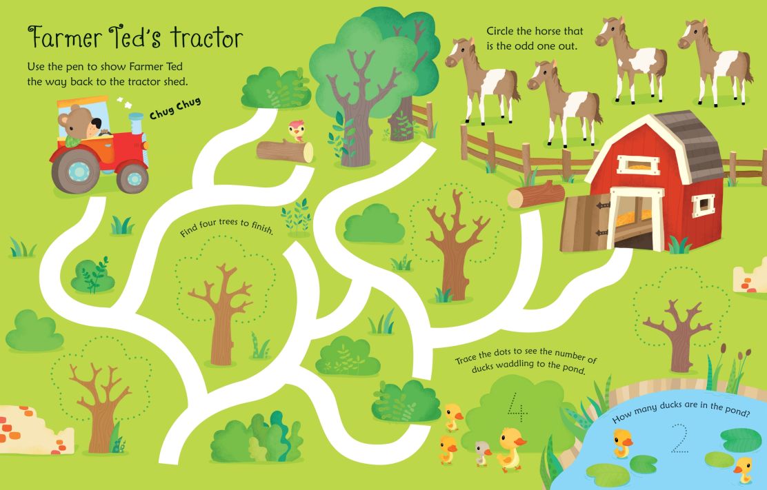 Wipe-Clean Farm Activities