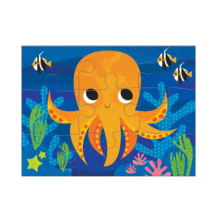 Ocean Friends 4-in-a-Box Puzzle Set