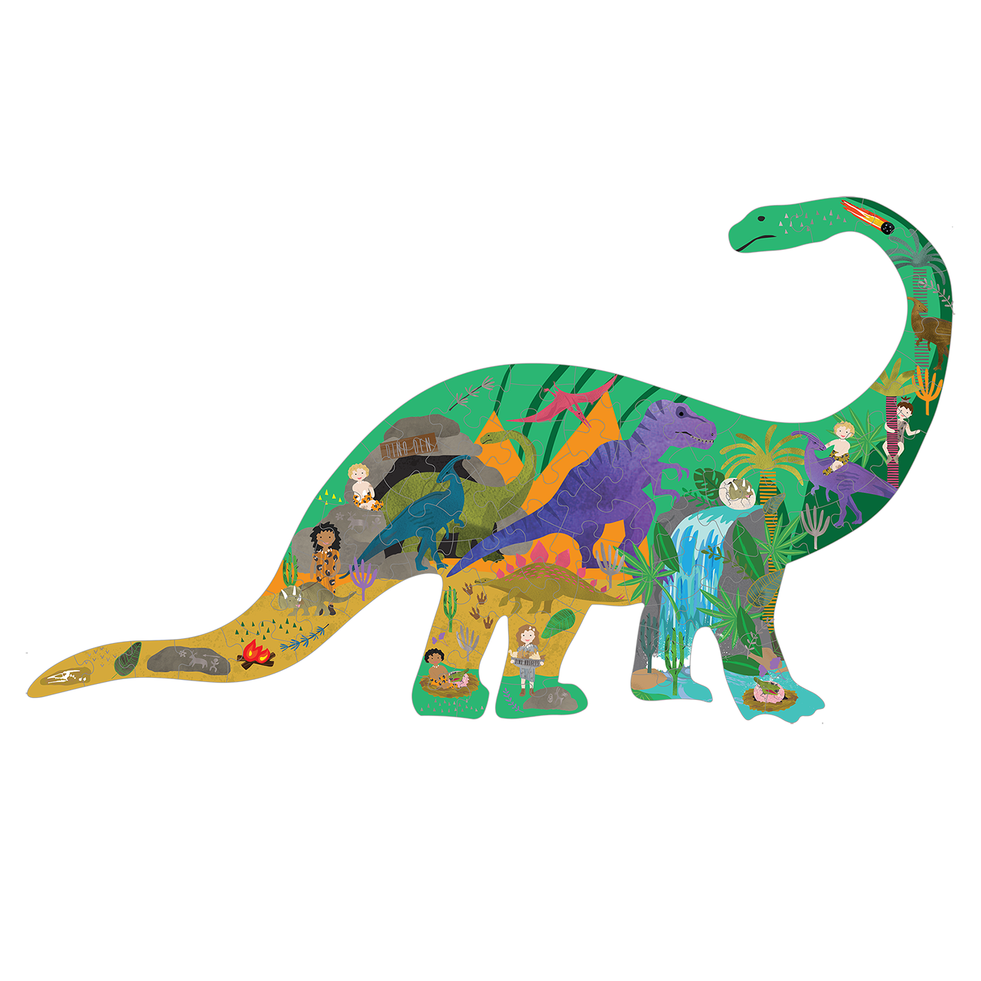 80 Piece Jigsaw Puzzle Diplodocus