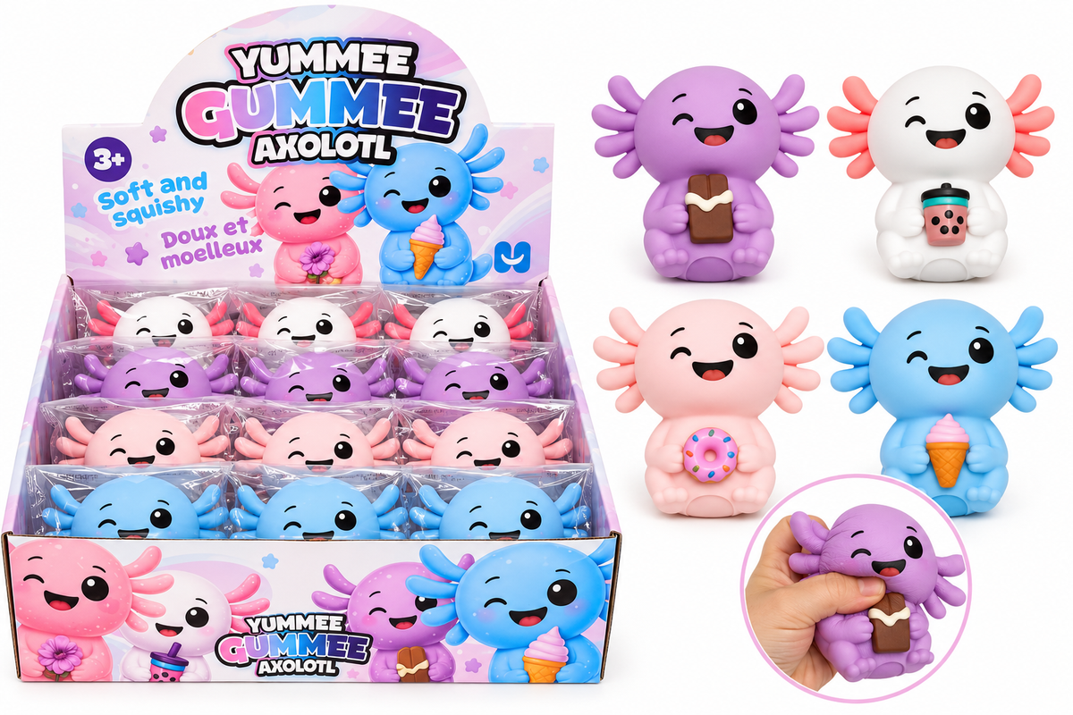 Cute 3.5" Gummee Axolotl