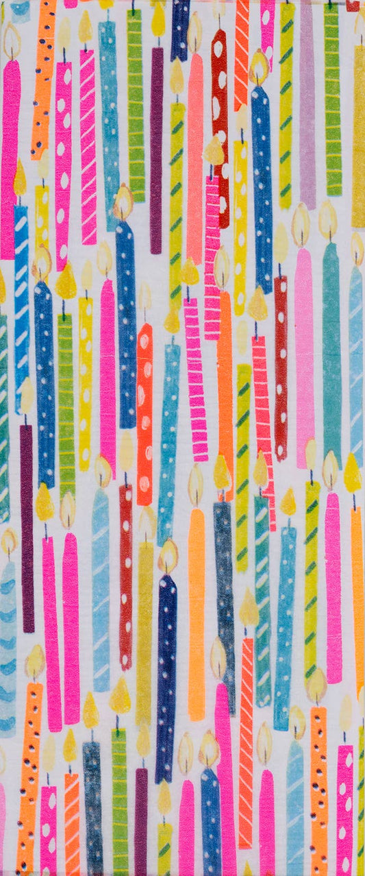 Tissue Patterned Candle Bright