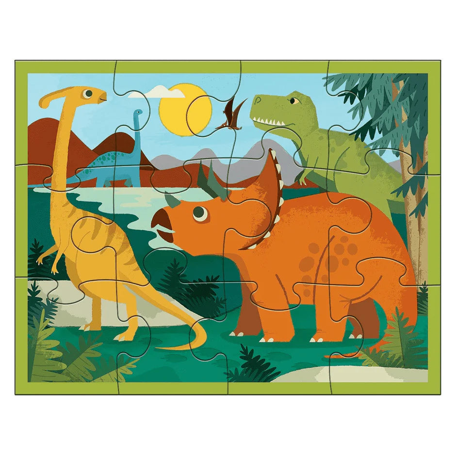 Dinosaur Park Pouch Puzzle 12 piece