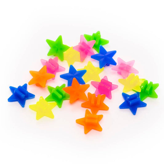 Bicycle clip accessories with Multicolour Stars