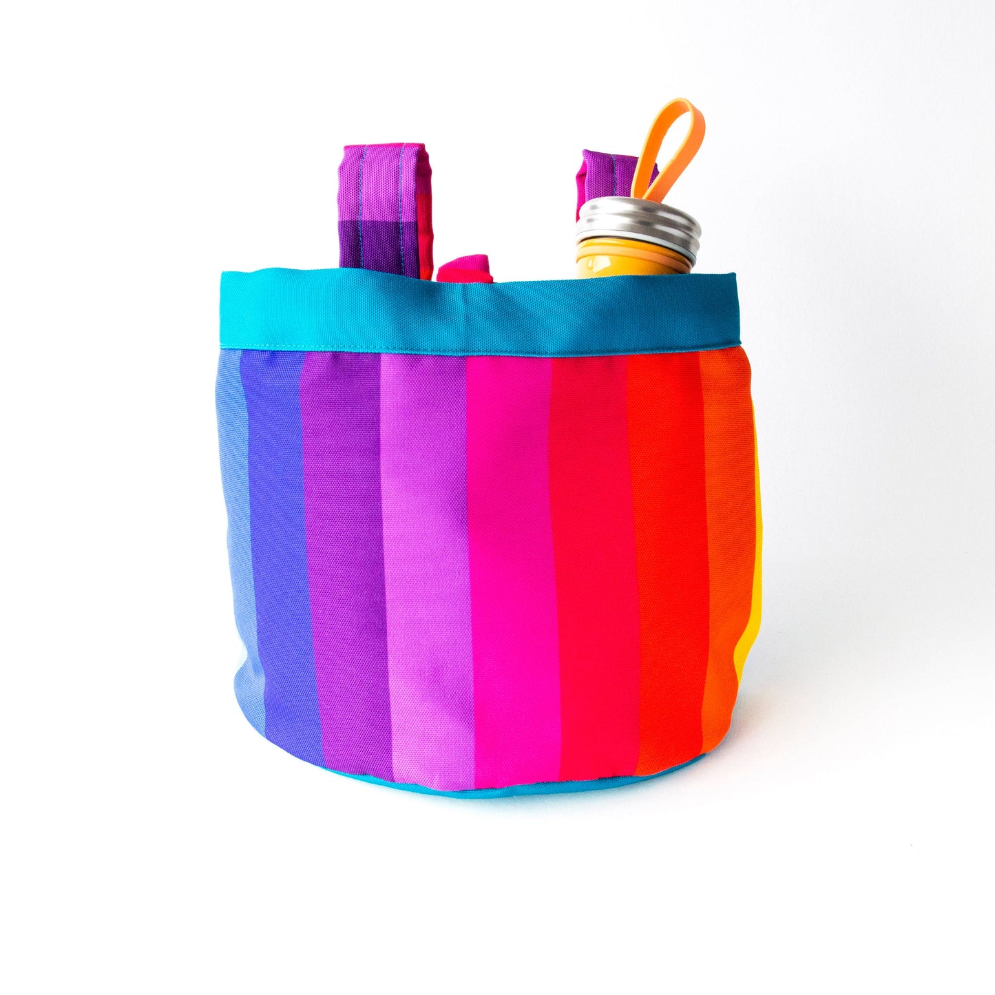 Rainbow Bike & Scooter Front Canvas Basket