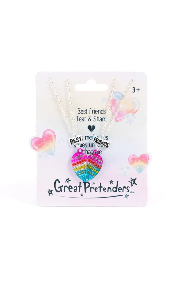 Great Pretenders - Glamour Gals Tear & Share Necklaces, 2pc