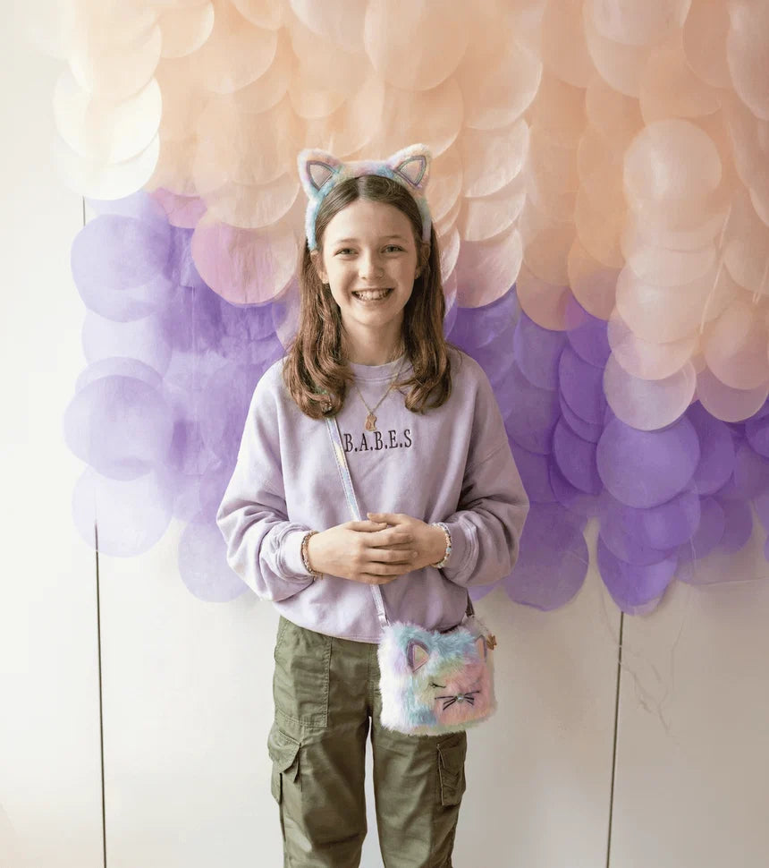 Great Pretenders - Rainbow Furry Kitty Headband