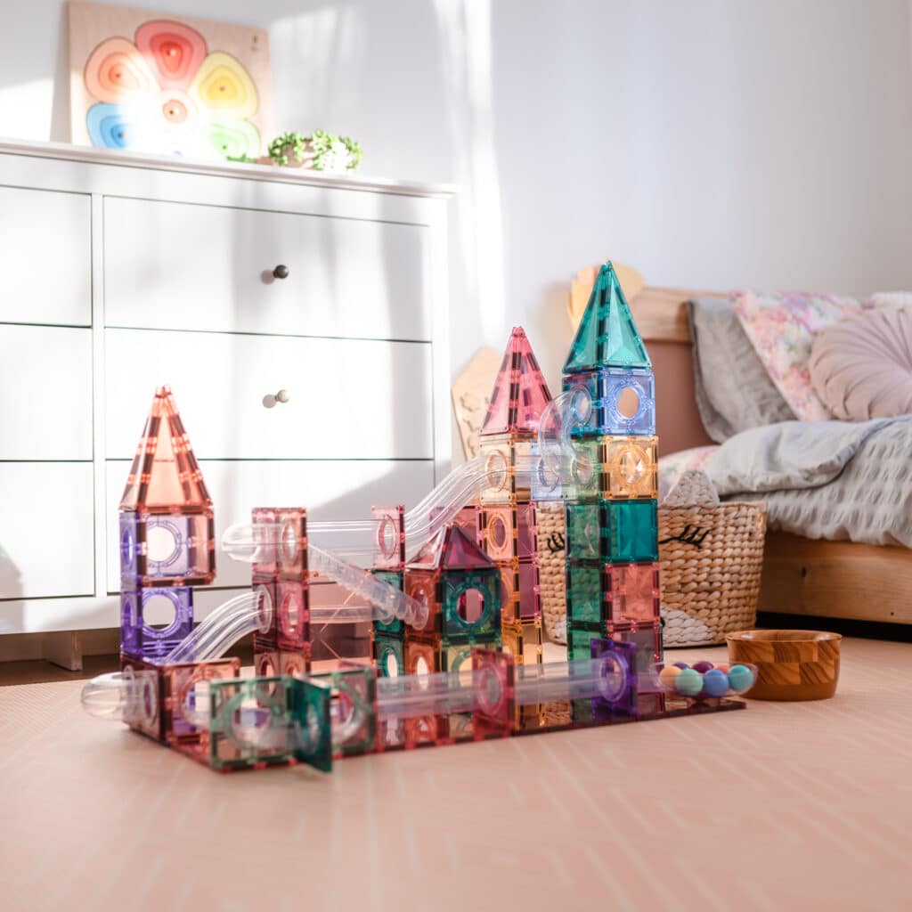 CONNETIX Pastel Ball Run Pack, 106 Pieces