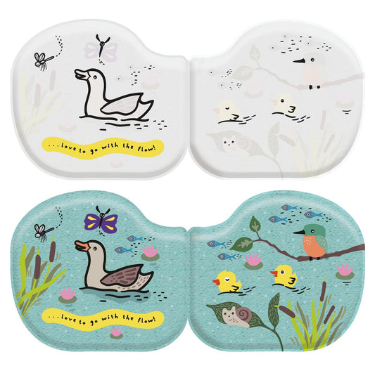 Duck & Friends Watch me change color in water! Bath Book