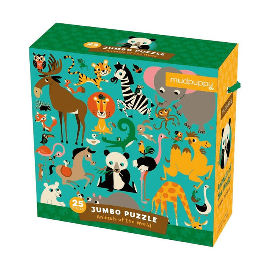 Animals of the World Jumbo 25 Piece Puzzle
