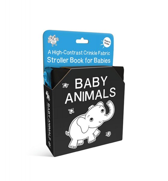 Baby Animals A High-Contrast Crinkle Fabric Stroller Book for Babies