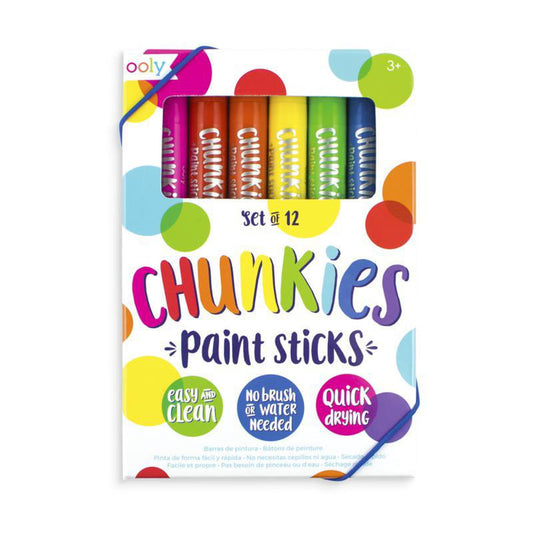 Ooly Chunkies Paint Sticks - set of 12