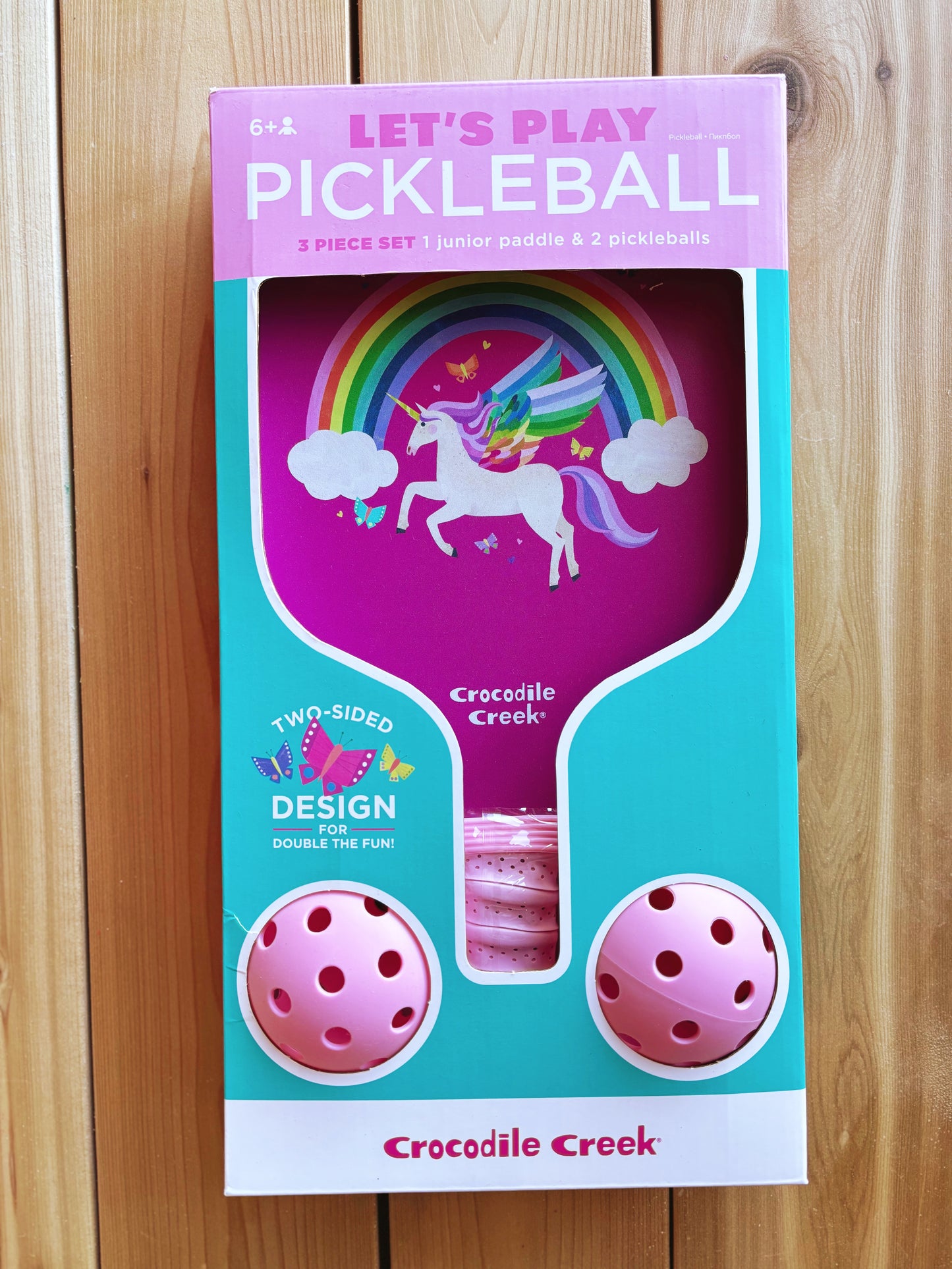 Let's Play Pickleball - Unicorn & Butterflies