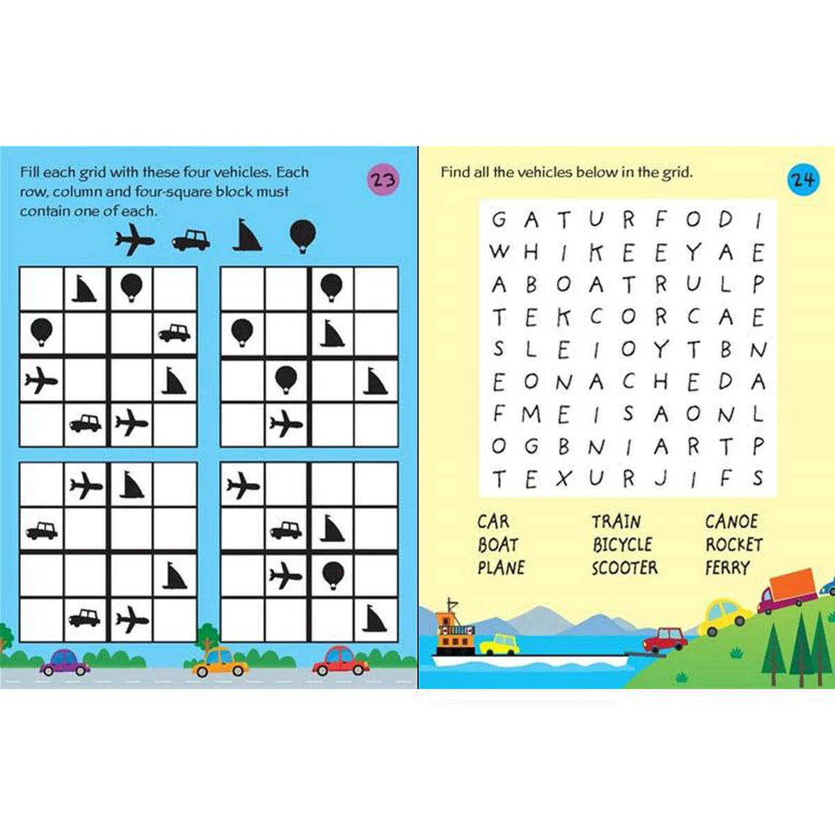 Usborne Minis Book Travel Puzzles