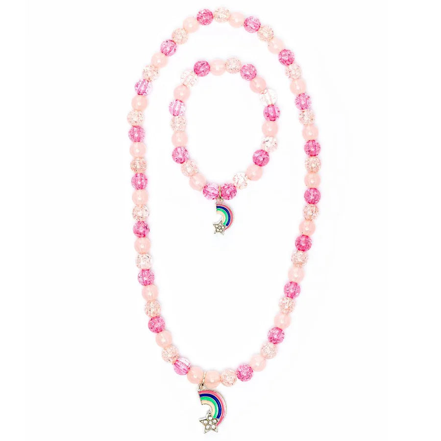 Great Pretenders - Bead Rainbow Necklace & Bracelet Set