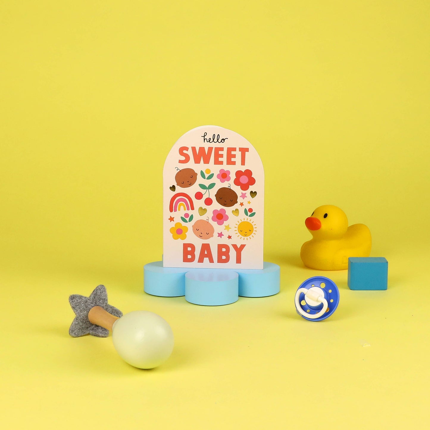Inclusive New Baby Card | Gender Neutral Modern Baby Card