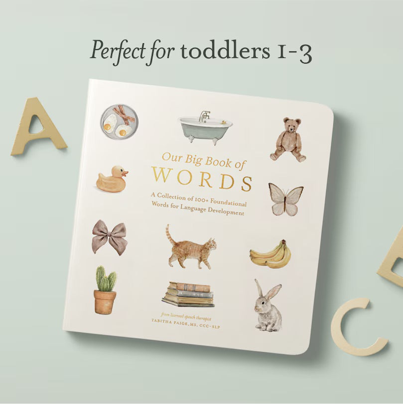 Our Big Book of First Words: A Collection of 100+ Foundational Words for Language Development