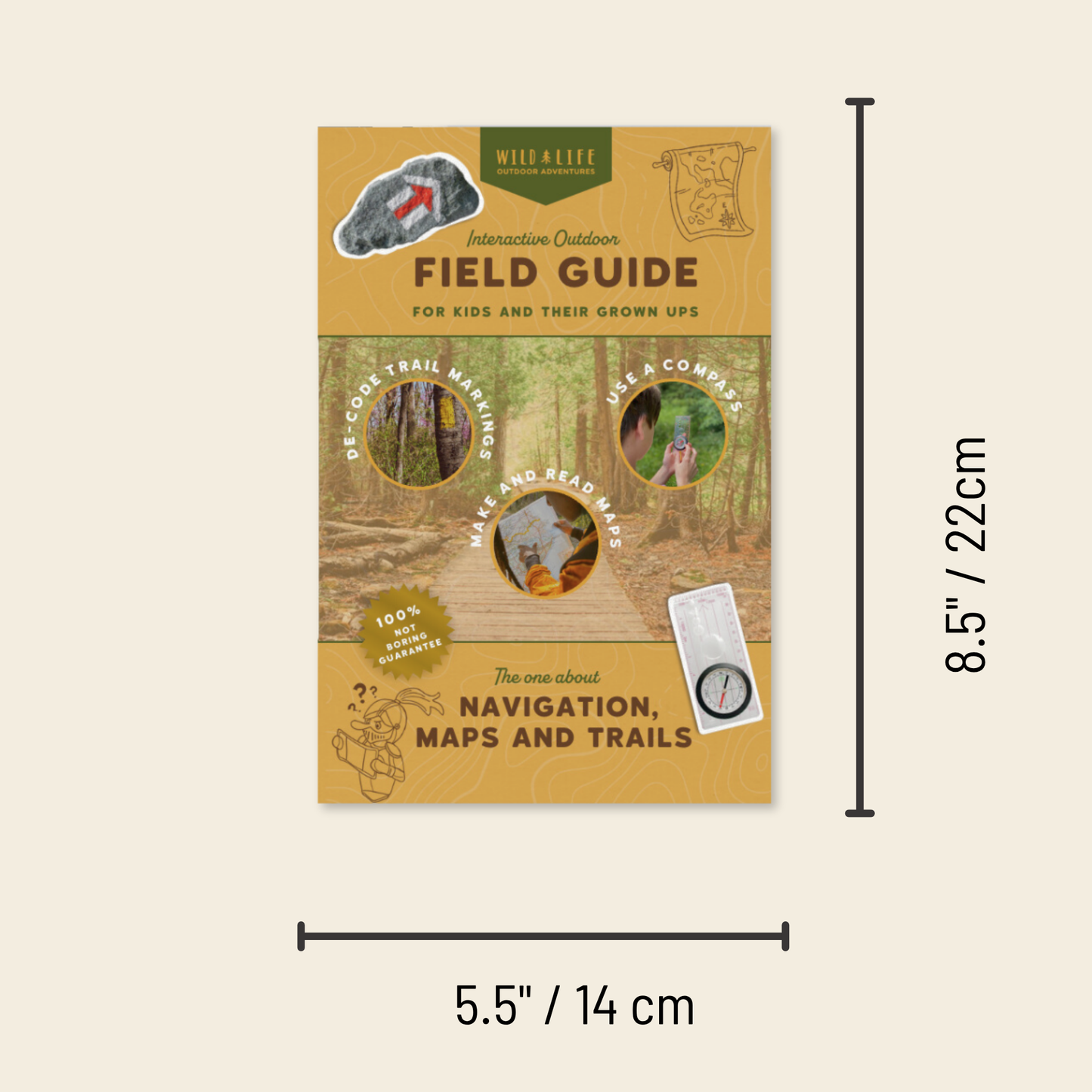 Kids Navigation Kit Compass Map Skills Adventure Set