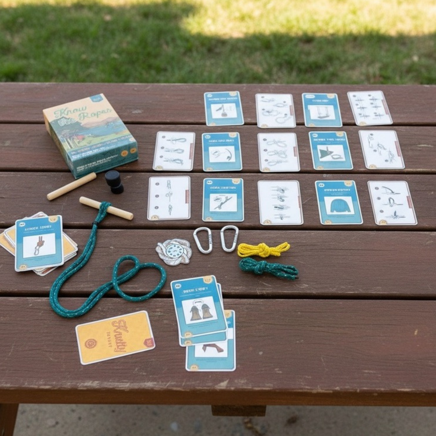 Kids Knot Tying Game Outdoor Skills Activity Kit