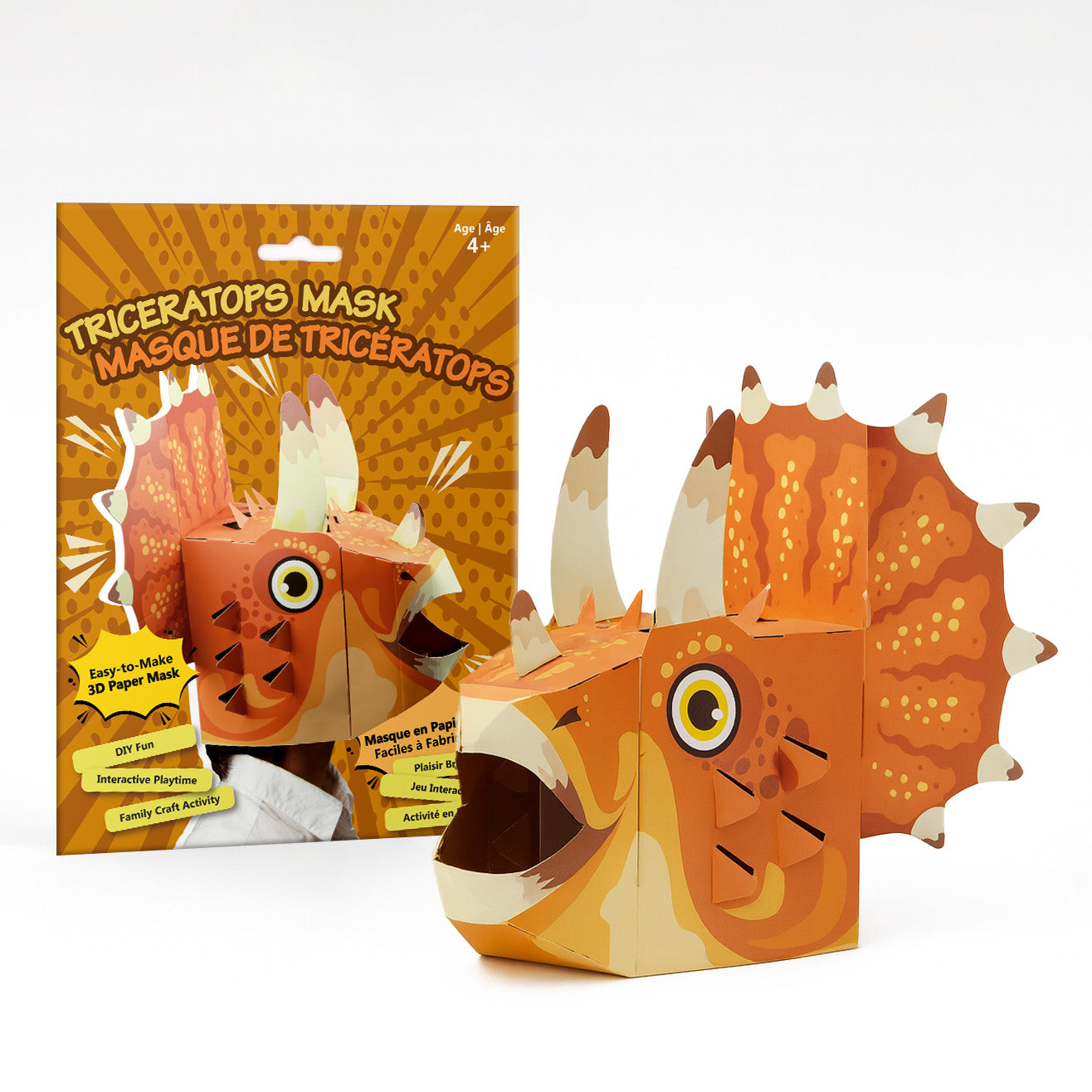 3D Paper Mask - Triceratops