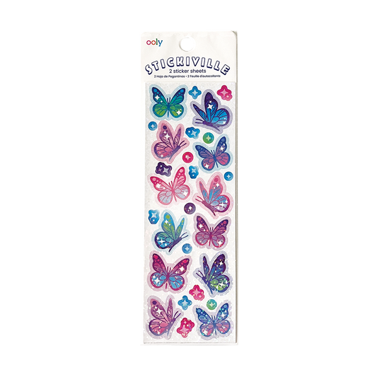 Stickiville Stickers - Glittery Butterflies