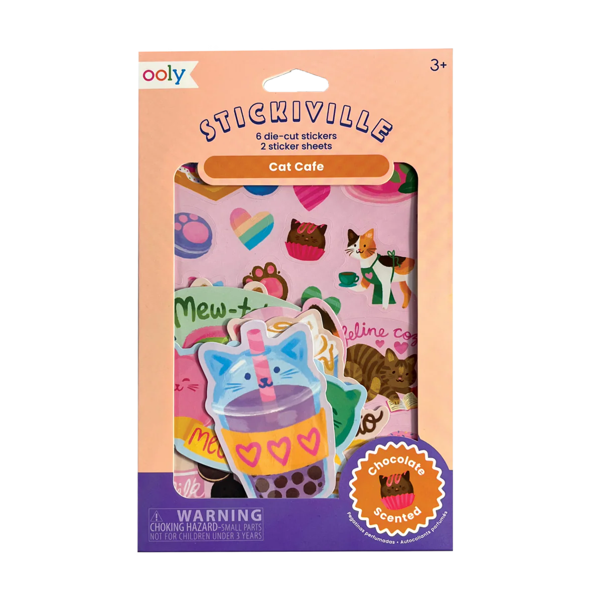 Stickiville Cat Cafe Scented Stickers