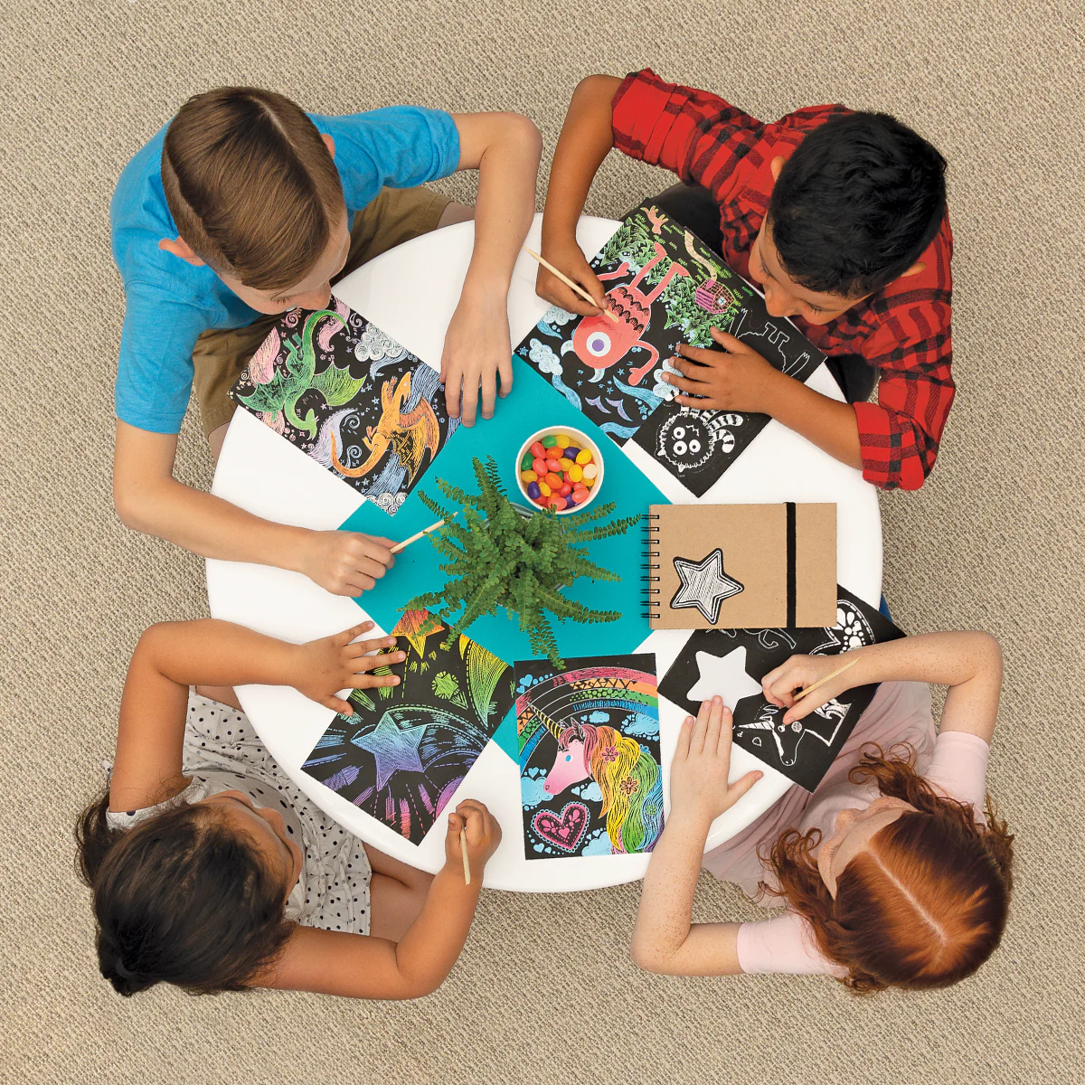Fantastic Dragon Scratch and Scribble Scratch Art Kit