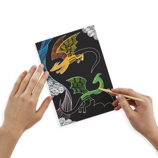 Fantastic Dragon Scratch and Scribble Scratch Art Kit