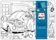 Table top coloring mat, compact size, mechanic