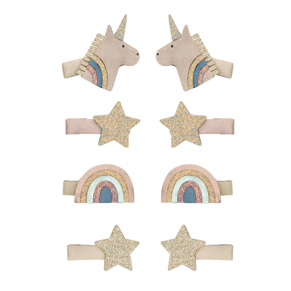 Mimi & Lula - Celeste unicorn mini clips