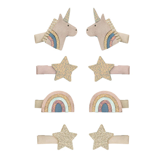 Mimi & Lula - Celeste unicorn mini clips