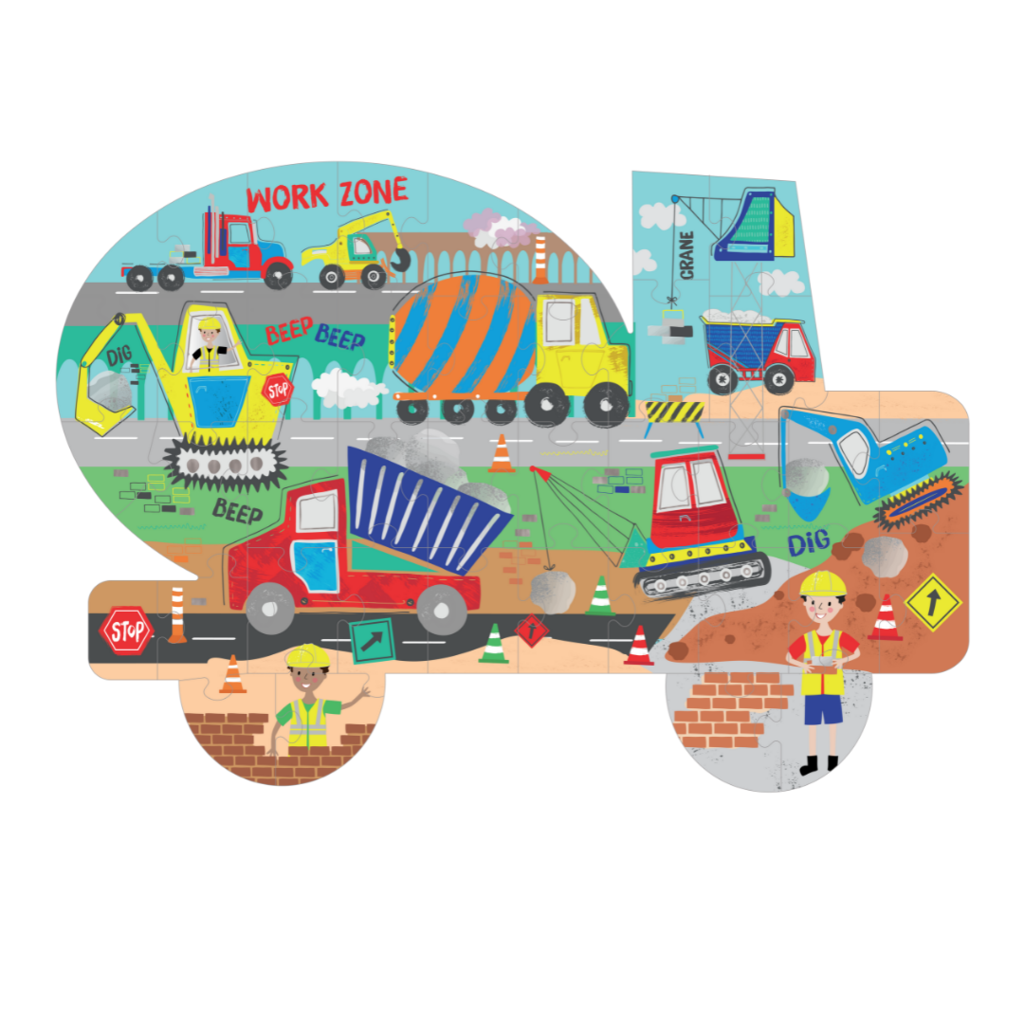 40 Piece Jigsaw Puzzle Construction
