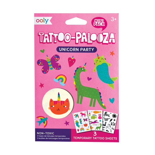Mini Temporary Tattoos - Unicorn Party