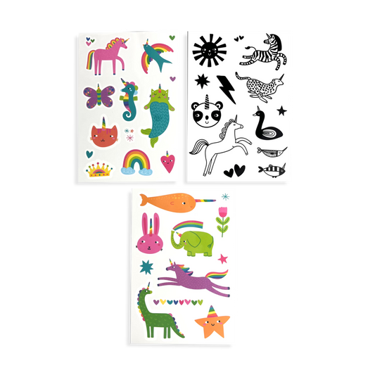 Mini Temporary Tattoos - Unicorn Party